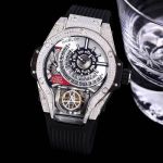 Hublot Warcraft MP  Big Bang MP-09 Stainless Steel Diamond Watch